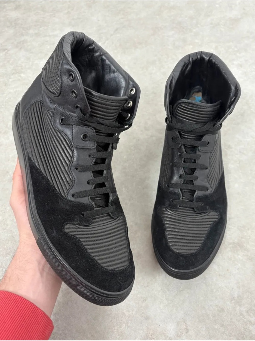 Balenciaga Black High-Top Sneakers